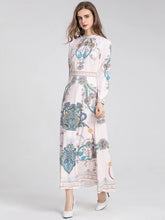 Load image into Gallery viewer, Light and blue paisley maxi dress *SAMPLE SALE*