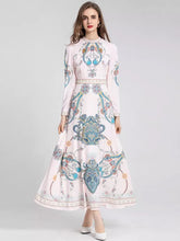 Load image into Gallery viewer, Light and blue paisley maxi dress *SAMPLE SALE*