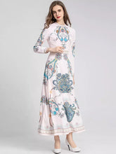 Load image into Gallery viewer, Light and blue paisley maxi dress *SAMPLE SALE*
