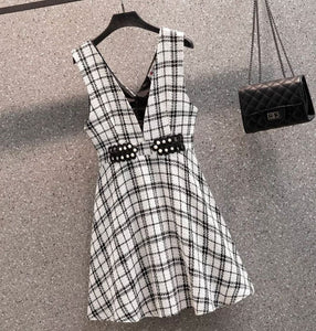 Pinafore and jumper two piece set