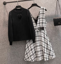 Load image into Gallery viewer, Pinafore and jumper two piece set