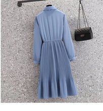 Load image into Gallery viewer, Pleated dress with vest overlay set