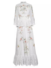 Load image into Gallery viewer, Heavenly Floral peplum maxi dress
