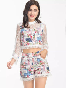 Postcard collage two piece set