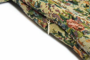 Woven Tapestry floral Midi dress with bow