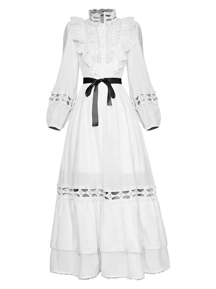 Intricate laser cut maxi dress *comes in 3 colours