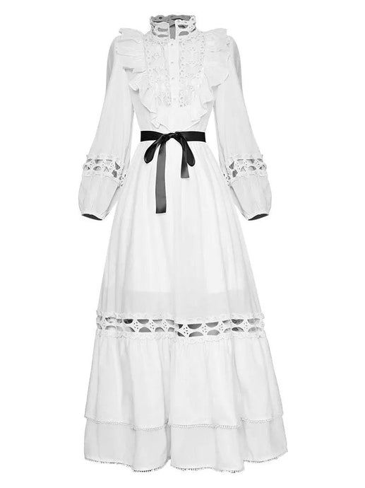 Intricate laser cut maxi dress *comes in 3 colours