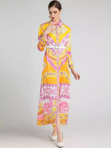 On the bright side maxi dress with belt