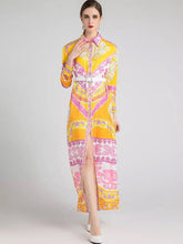 Load image into Gallery viewer, On the bright side maxi dress with belt