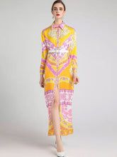 Load image into Gallery viewer, On the bright side maxi dress with belt
