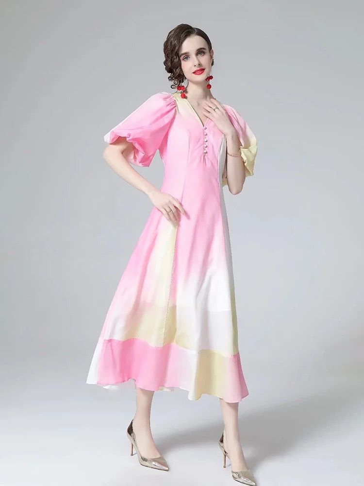 Puffball maxi dress sale