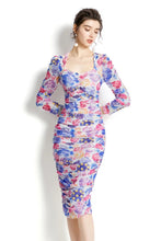 Load image into Gallery viewer, Ruched 3/4 sleeve midi dress *comes in 5 colours