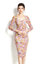 Load image into Gallery viewer, Ruched 3/4 sleeve midi dress *comes in 5 colours