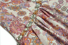 Load image into Gallery viewer, Paisley floral with beading maxi dress *comes in 2 colours