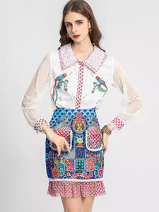 Beautiful birds two piece set