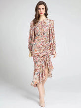Load image into Gallery viewer, Floral midi dress with gathered detail *comes in two colours