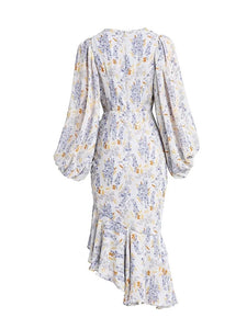 Floral midi dress with gathered detail *comes in two colours