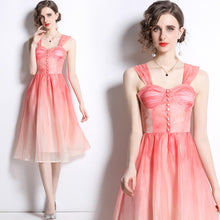 Load image into Gallery viewer, Opulent Ombre in coral mini dress
