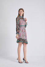 Load image into Gallery viewer, Love on the line Patchwork dress
