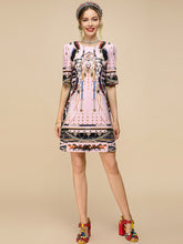 Load image into Gallery viewer, Race horses embellished mini dress