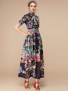 Flowers in the vase maxi dress