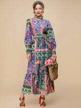 Load image into Gallery viewer, Multi colour maxi dress