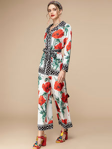 "An Abundance of flowers" Two piece
