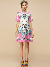 Load image into Gallery viewer, Pink blossom embellished dress