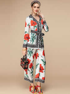 "An Abundance of flowers" Two piece