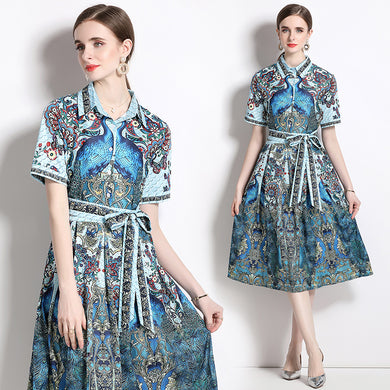 Peacock Midi Dress