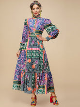 Load image into Gallery viewer, Multi colour maxi dress