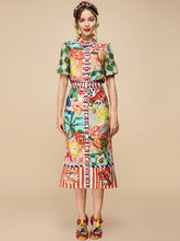 Load image into Gallery viewer, Fruity Fruity Shirt &amp; Midi Skirt