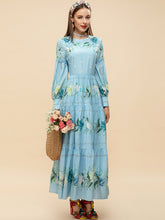 Load image into Gallery viewer, Crystal clear embellished maxi dress