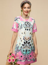 Load image into Gallery viewer, Pink blossom embellished dress