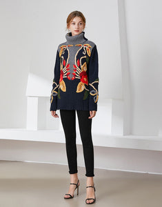 Festive Lily knitted Jumper
