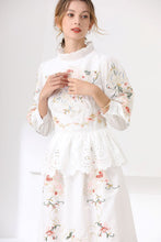 Load image into Gallery viewer, Heavenly Floral peplum maxi dress