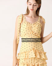 Load image into Gallery viewer, Mellow In Yellow Dotty Tiered Dress *WAS £145*