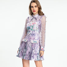 Load image into Gallery viewer, light lilac with flower dress
