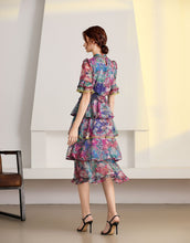 Load image into Gallery viewer, &#39;The Wildflower&#39; short sleeve tiered midi dress