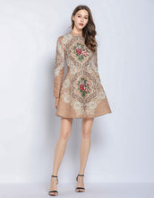 Load image into Gallery viewer, Rose Gold Skater Dress
