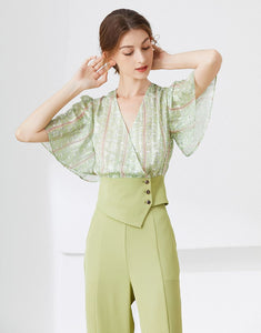 Green sleeves smart two piece set *WAS £145*
