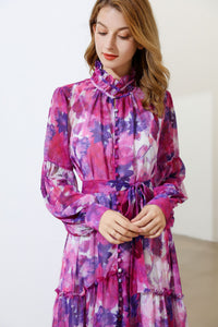 'The Parma Violets'  Floral maxi dress