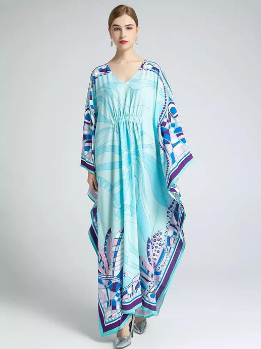Oceanic Aqua Maxi dress