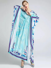 Load image into Gallery viewer, Oceanic Aqua Maxi dress