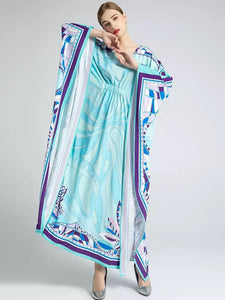 Oceanic Aqua Maxi dress