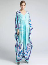 Load image into Gallery viewer, Oceanic Aqua Maxi dress