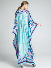 Load image into Gallery viewer, Oceanic Aqua Maxi dress