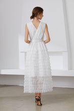 Load image into Gallery viewer, Ooh La la!! layered white lace maxi dress