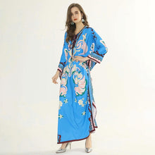 Load image into Gallery viewer, Azure Blossom Maxi Dress