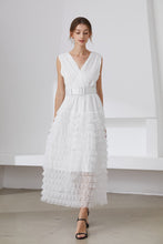 Load image into Gallery viewer, Ooh La la!! layered white lace maxi dress